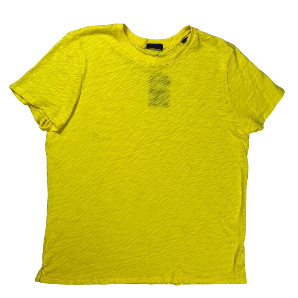 New ATM Anthony Thomas Melillo Slub Jersey T-Shirt Women XL‎ Lemonade Yellow NWT